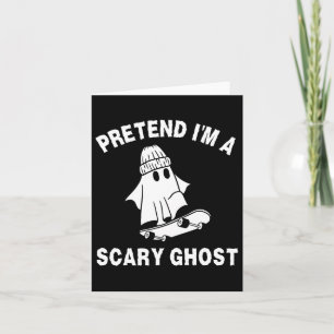 Tarjeta Pretende que soy un tímido fantasma de Halloween 2