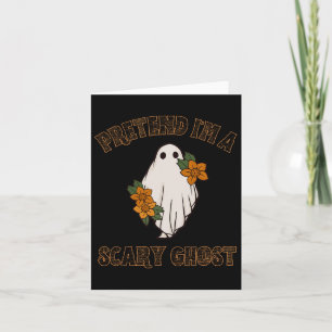 Tarjeta Pretende que soy un tímido fantasma de Halloween 3