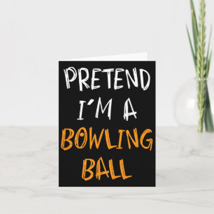 Tarjeta Pretende que soy una fiesta de boliche de la flama