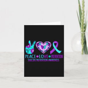 Tarjeta Prevención de amor Feliz suicidio Gráfica de conci