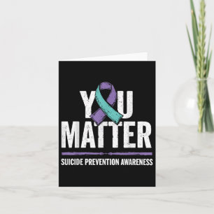 Tarjeta Prevención de suicidios Camisetas Conciencia suici