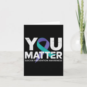 Tarjeta Prevención de suicidios Camisetas Conciencia suici