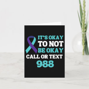 Tarjeta Prevención del suicidio 988 Camisa Hotline 988 Sui