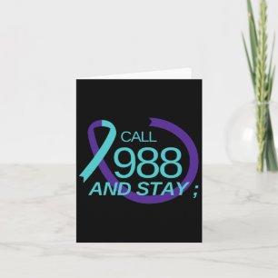 Tarjeta Prevención del suicidio 988 Prevención del suicidi