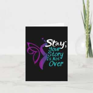 Tarjeta Prevención del suicidio Awareness Semicolon Stay