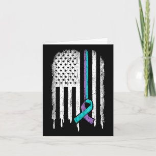 Tarjeta Prevención Del Suicidio Camisa Bandera De Eeuu Sui