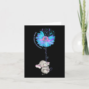 Tarjeta Prevención del suicidio Conciencia sobre la cinta 