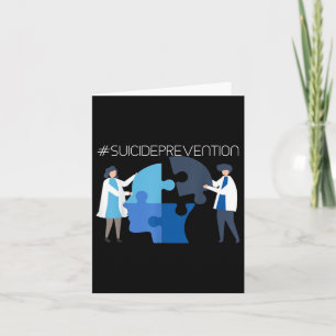 Tarjeta Prevención del suicidio - Conciencia sobre la salu