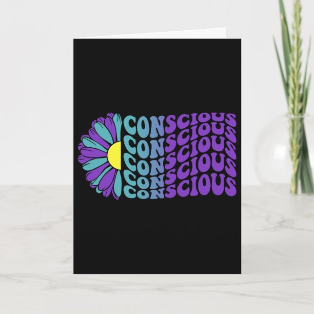 Tarjeta Prevención del Suicidio Consciente Conciencia sobr (Anverso)