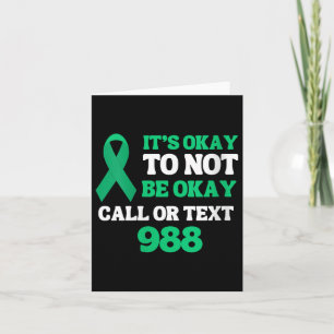 Tarjeta Prevención del suicidio de mujeres Salud mental Ho