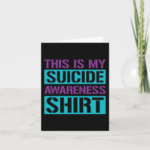 Tarjeta Prevención del suicidio - Esta es mi conciencia so