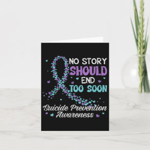 Tarjeta Prevención del Suicidio Ninguna Historia Debería T