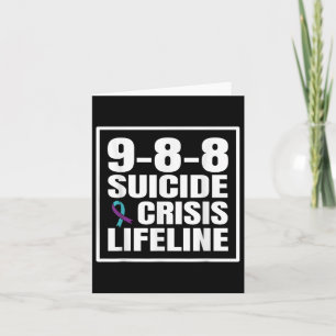 Tarjeta Prevención Del Suicidio Por Suicidio Y Crisis