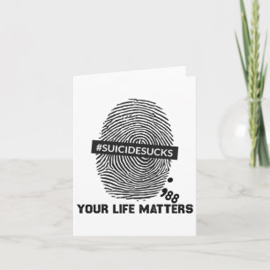 Tarjeta Prevención del suicidio Problemas de vida Suicidio