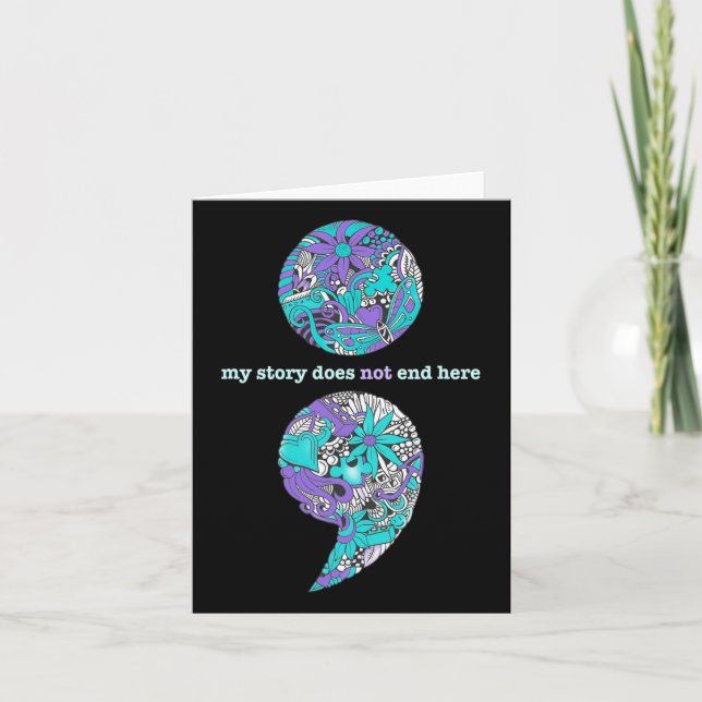 Tarjeta Prevención Del Suicidio Y Concienciación Sobre La  (Anverso)