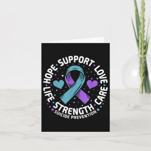 Tarjeta Prevención suicida Esperanza Apoyo Amor Suicidio