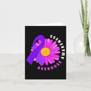 Tarjeta Prevenir la sobredosis Conciencia sobre la sobredo