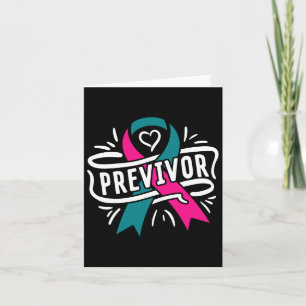 Tarjeta Previvor Brca Apoyo a la toma de conciencia sobre 