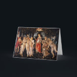 Tarjeta Primavera | Botticelli<br><div class="desc">Primavera del pintor italiano del Renacimiento Sandro Botticelli hecho a finales de los años 1470 o principios de los 80. La pintura original de Botticelli es una temperatura en el panel que representa a un grupo de figuras de la mitología clásica en un jardín, posiblemente una alegoría basada en el...</div>