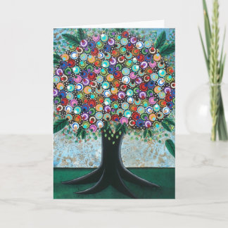Tarjeta Primavera del ARTE POPULAR en mi mente POR la