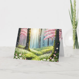 Tarjeta Primavera En El Cumpleaños De La Selva
