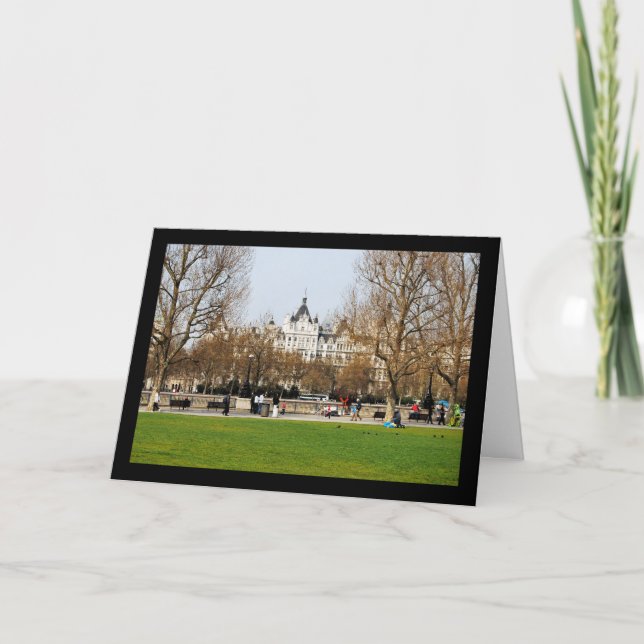 Tarjeta Primavera en el Embankment (Anverso)