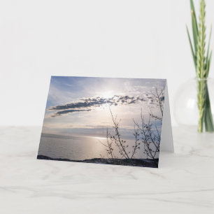 Tarjeta Primavera en el lago