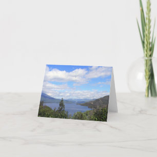 Tarjeta Primavera en el lago Whiskeytown...