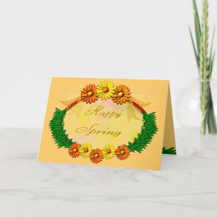 Tarjeta Primavera feliz