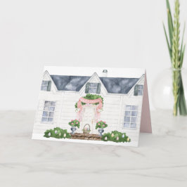 Tarjeta Primavera | Feliz Pascua | Casa