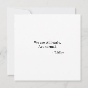 Tarjeta Primer Acto en Etapa Temprana de San Valentín Norm