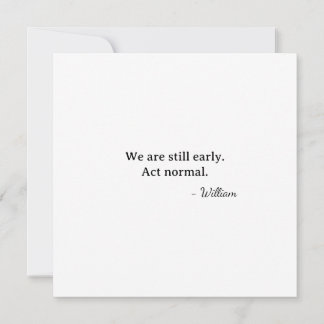 Tarjeta Primer Acto en Etapa Temprana de Valentine Normal