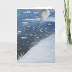 Tarjeta Primer aeronauta de capitán Scott la Antártida.