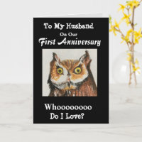 Primer Aniversario De Mi Esposa Lechuza Graciosa