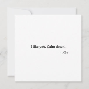 Tarjeta Primer bebé de San Valentín Cupido - Me gustas