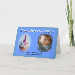 Tarjeta Primer cumpleaños