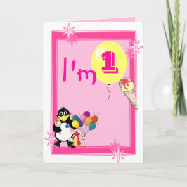 Tarjeta Primer cumpleaños