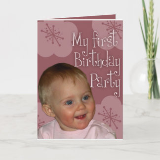 Tarjeta Primer cumpleaños
