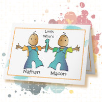 Primer cumpleaños de los niños gemelos Personaliza