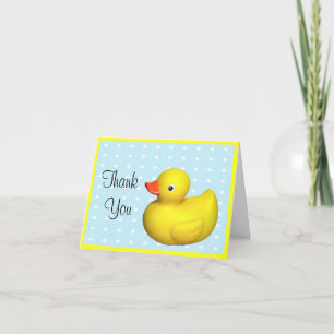 Tarjeta Primer cumpleaños de Rubber Ducky