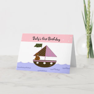 Tarjeta Primer cumpleaños del bebé