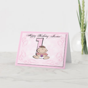 Tarjeta Primer cumpleaños del bebé