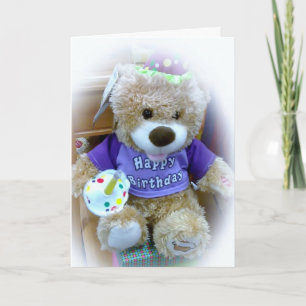 TARJETA "PRIMER CUMPLEAÑOS" PARA BEBÉ ESPECIAL