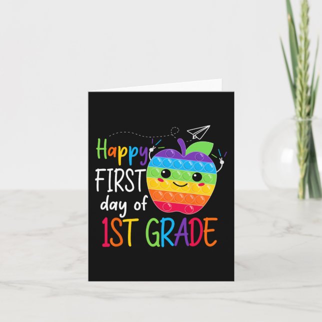 Tarjeta Primer día de Chicas de primer grado de profesores (Anverso)