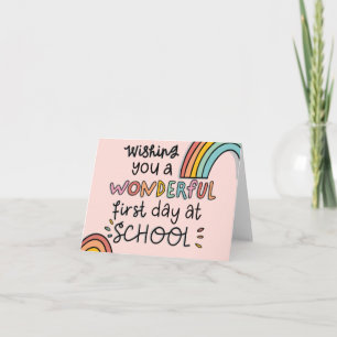 Tarjeta Primer día de clases