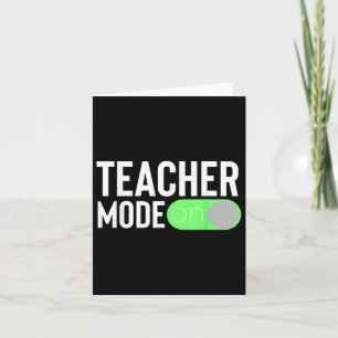 Tarjeta Primer Día De Diseño De Maestros Escolares Para Vo