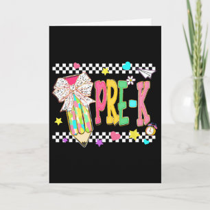 Tarjeta Primer Día De Grado Pre-k
