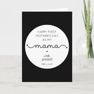 Tarjeta Primer Día de la Madre Personalizado Nueva Mamá