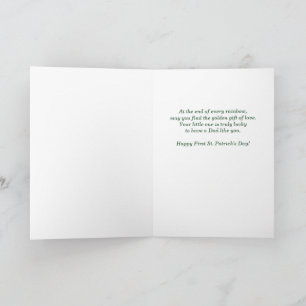 Tarjeta Primer Día de San Patricio del Papá Ciervo Bosque