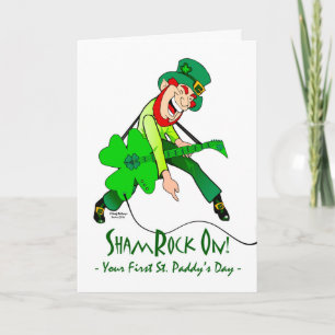 Tarjeta Primer Día de San Patricio, Leprechaun estrella de